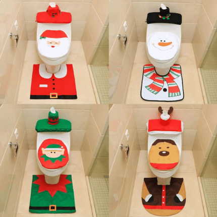 🎄 Santa Toilet Cover