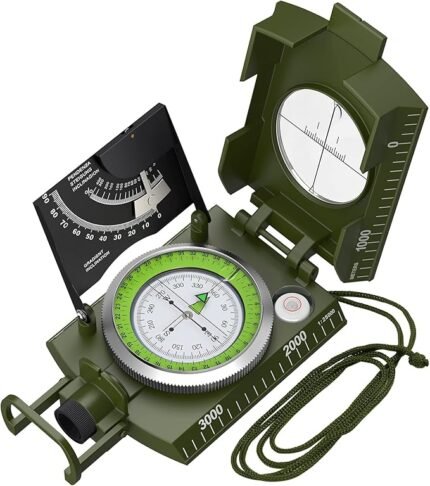 Professional Compass - IP65 Hiking Compass with Sighting Clinometer